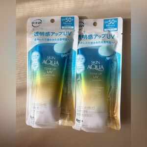 ROHTO Skin Aqua Tone Up Mint Sunscreen SPF 50+ PA++++ set of 2